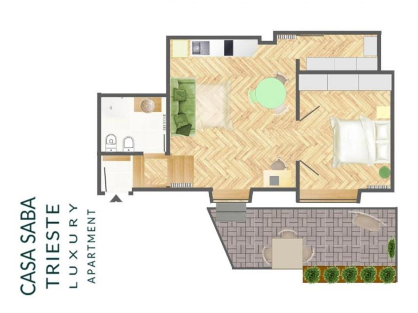 Appartement Casa Saba Luxury With Terrace Triëst